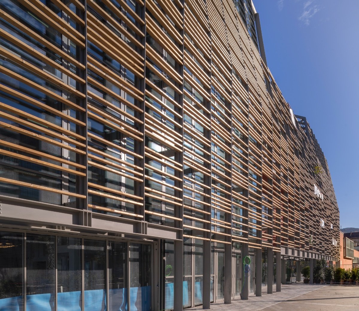 ACC Naturale Architettura Cristiana Catino, Negozio Blu Architetti, Eataly Real Estate, Green Pea, Turin, sustainability, technology, sheet metal cladding, recyclable materials, dry assembly, renewable energy sources, 

