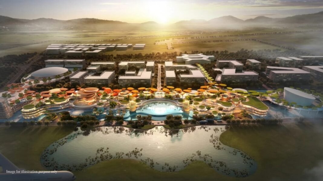 BACL to Develop Commercial Hub Near Kempegowda Airport BACL, Kempegowda International Airport, Business park, Metro connectivity, Smart workspaces, Sustainability, Economic growth, Bengaluru Airport City, Real estate development, Innovation, Collaboration, Global Capability Centers, Green building practices, Cutting-edge technology,