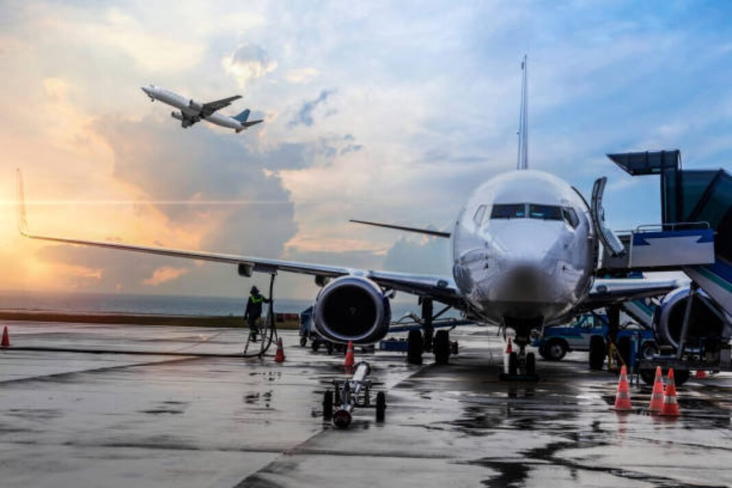 Passenger airplane getting ready for flight Rajasthan, Aviation projects, Greenfield airport, Kota, Jaipur, Aerocity expansion, Regional connectivity, Infrastructure development, Government approval, Air travel demand, Economic development