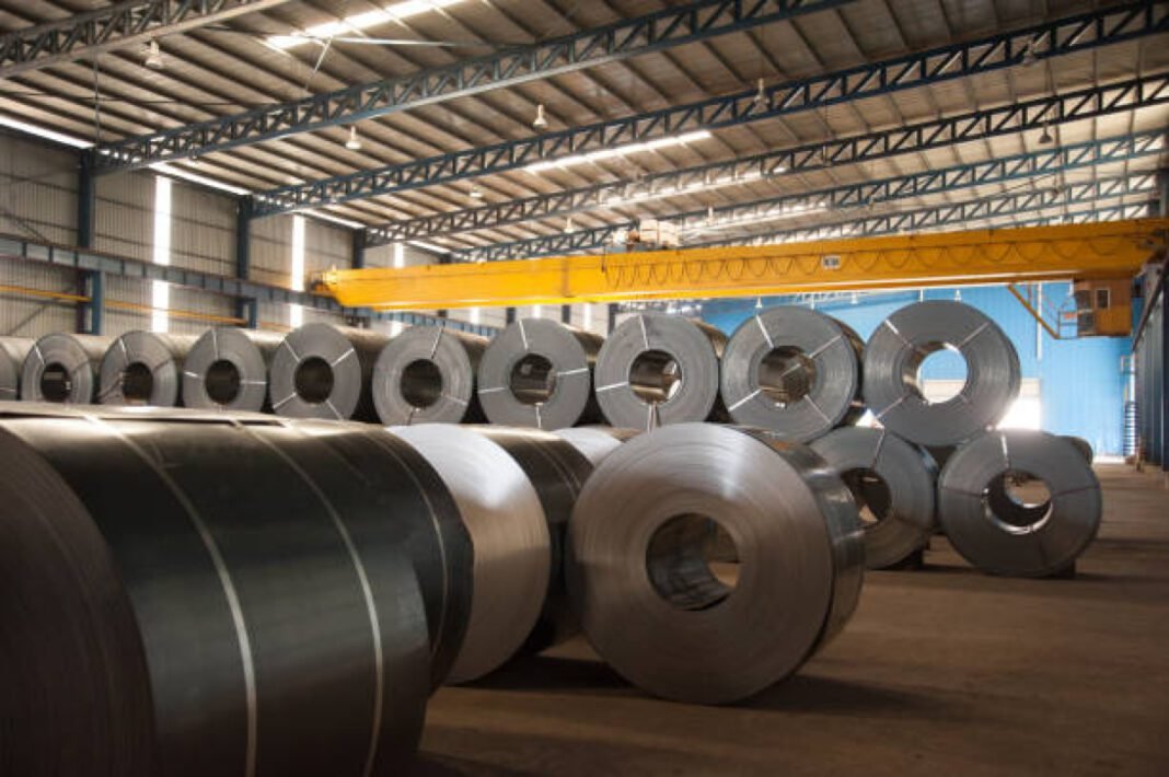 Image of Large aluminium metal steel rolls in the factory. IRB Infrastructure, Toll Collection Growth, Multinational Transport Developer, Operational Performance, India’s Highways, Private Infrastructure Investment Trust, Mumbai Pune Expressway, Ahmedabad Vadodara Expressway, Roads & Highways, TOT Space, Infrastructure Developers,