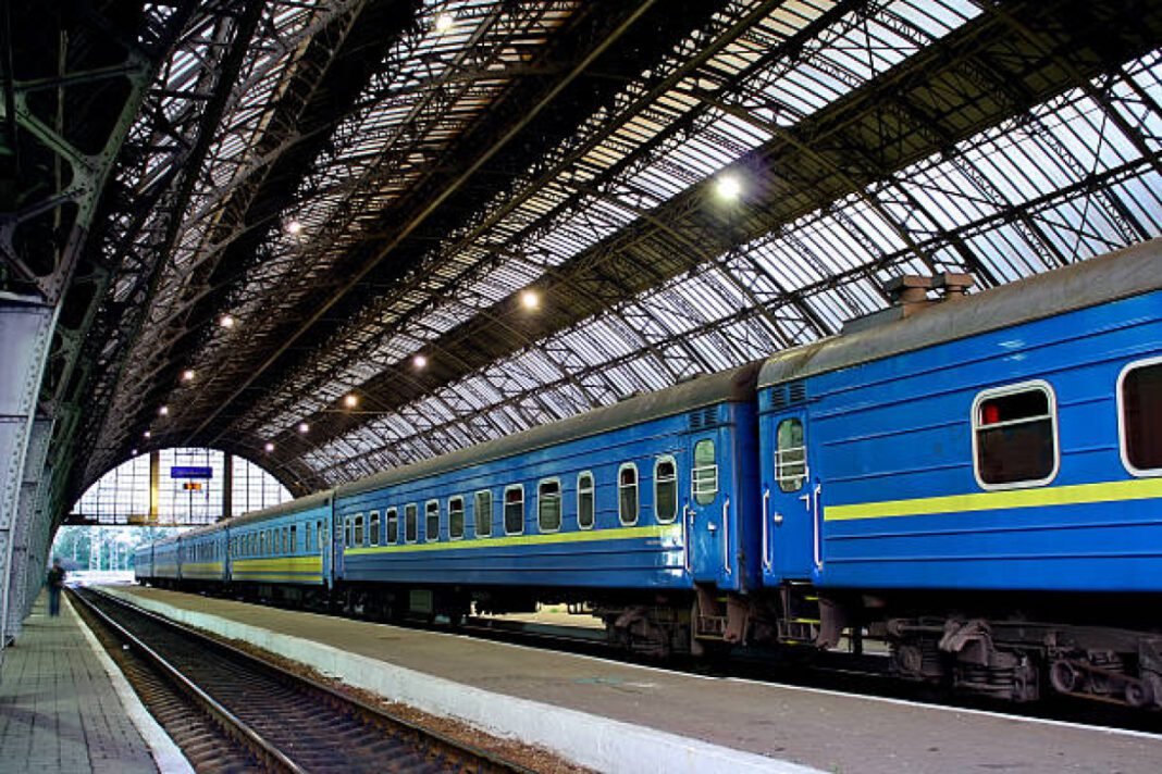 train at a railway station in the city of Lviv Meerut South RRTS Station, Regional Rapid Transit System, Connectivity, Delhi-Meerut, High-Speed Transportation, Modern Amenities, Transportation Infrastructure, Economic Growth, Sustainable Development