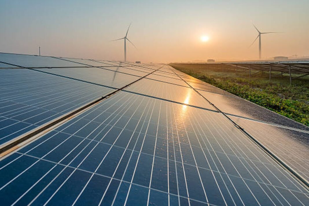 Solar panels on the farm Bhilai Steel, Chhattisgarh, elevated solar power plant, green energy, renewable energy, solar panels, sustainability, solar installation, energy efficiency