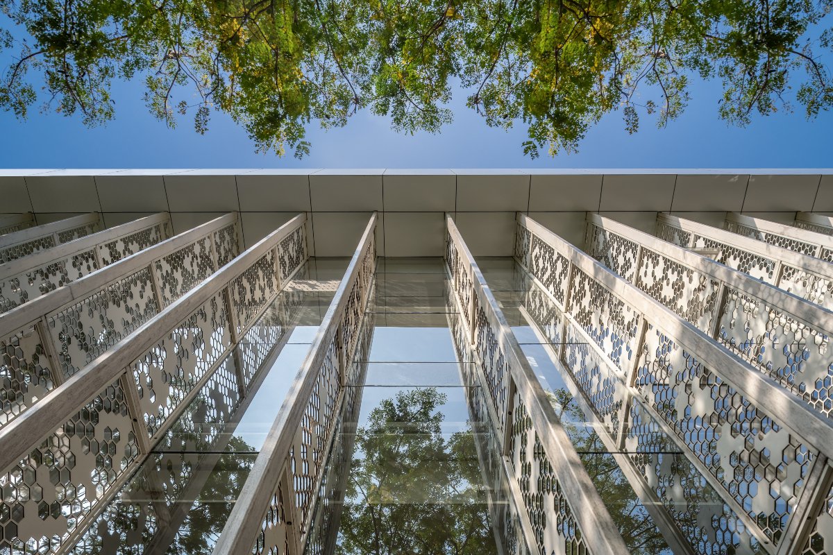 REC IDEA Factory, sustainable architecture, modern academic spaces, collaborative design, steel framework, natural light, eco-friendly materials, Rajalakshmi Engineering College, Architecture Plus Value, adaptive design, energy efficiency, innovative campus architecture
