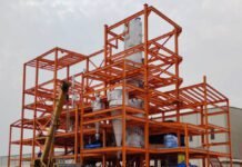 Innovative Steel Design for the Solvent Extraction Plant in Nigeria Solvent Extraction Plant, steel design, industrial safety, adaptability, RCC slab, Euro Codes, Nigeria fabrication, structural integrity, epoxy coating, STAAD model, cross ventilation