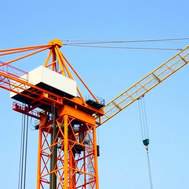 Cranes and Industrial Ropes Market Surges: Key Segments, Regional Growth, and Future Trends Construction crane lifting heavy loads with industrial ropes, symbolizing market expansion and technological advancements